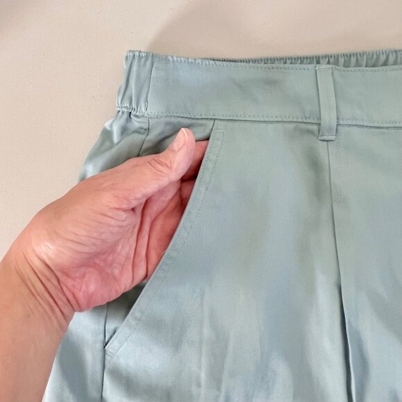 Croft & Barrow Womens Tapered Mid Rise Pants Size 16 Zapata Blue Relaxed Fit NWT - Picture 8 of 16